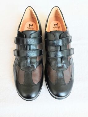 Mephisto Mobils Lorens black brown leather loafers sneakers US11=UK8.5=EU42